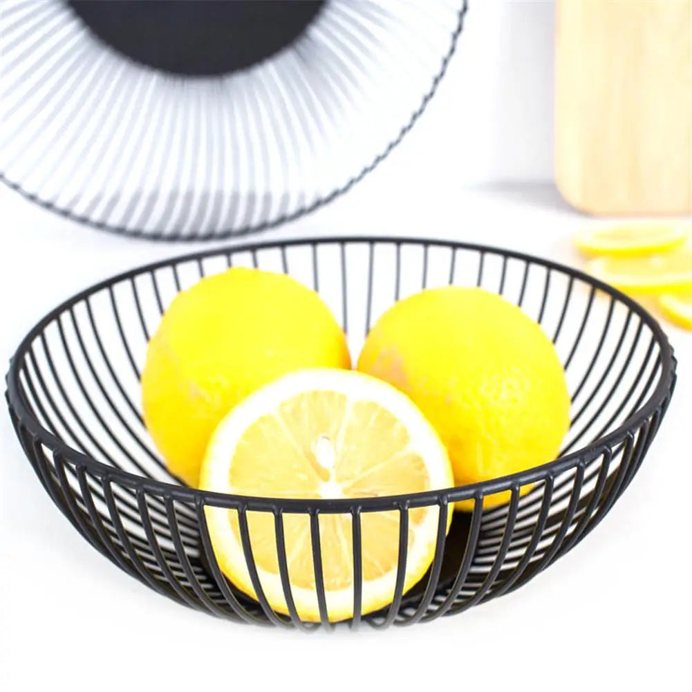 Iron storage basket for fruit and snacks - view 4