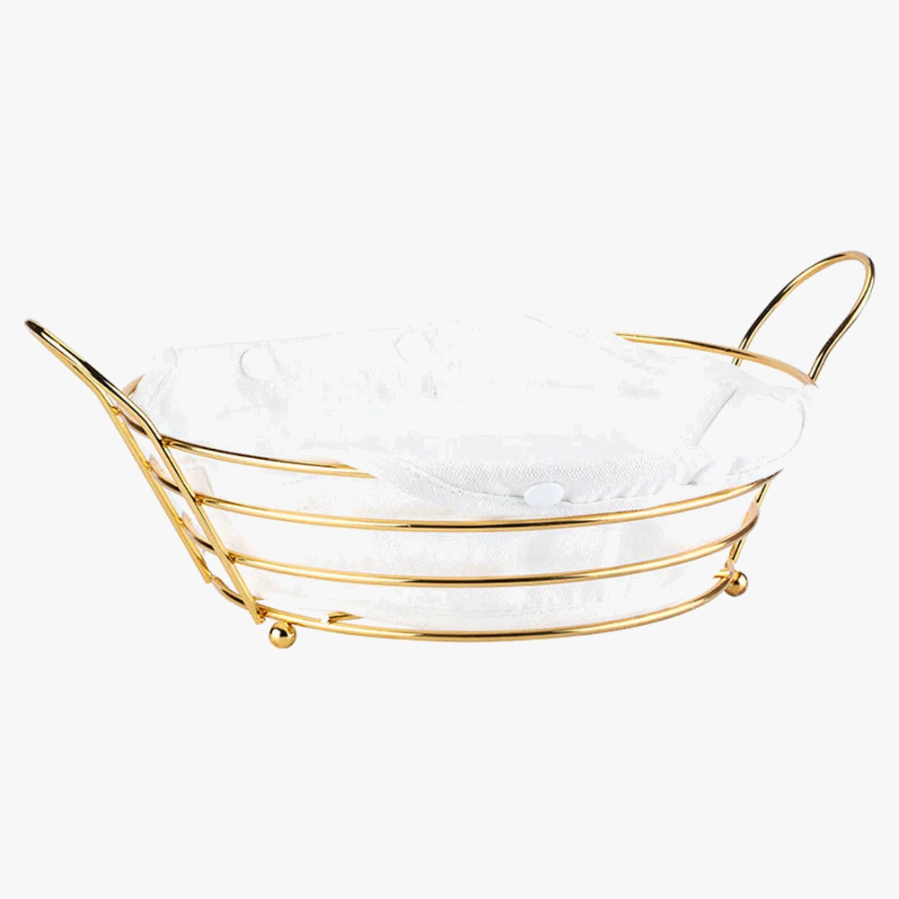 Metal storage basket for snacks and fruit - view 3