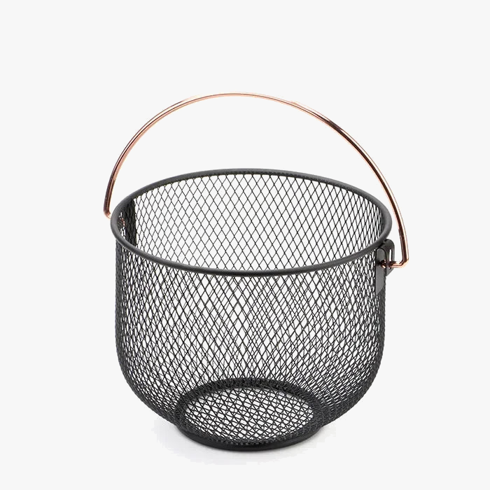 Metal storage basket for artisanal organization and various items - view 5