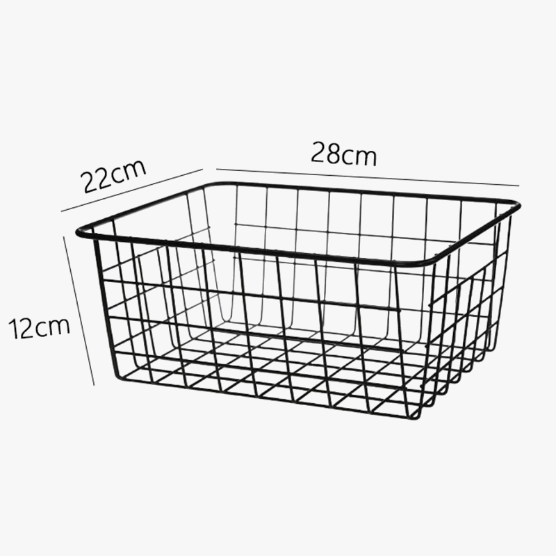 Metal storage basket to organize your spaces - view 2