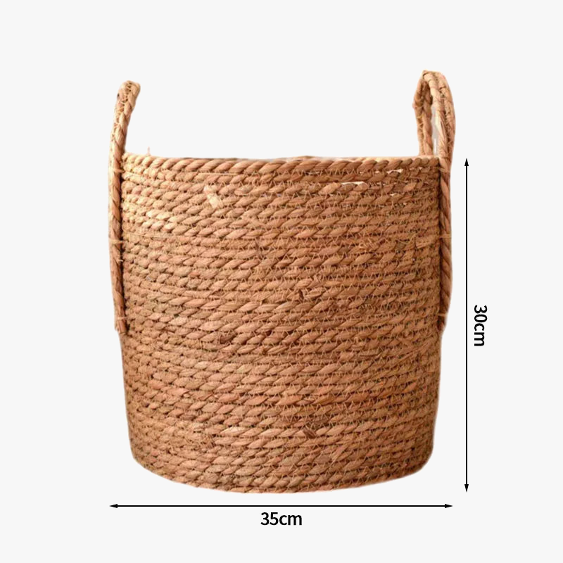 Wicker storage basket for various items and plants - view 9