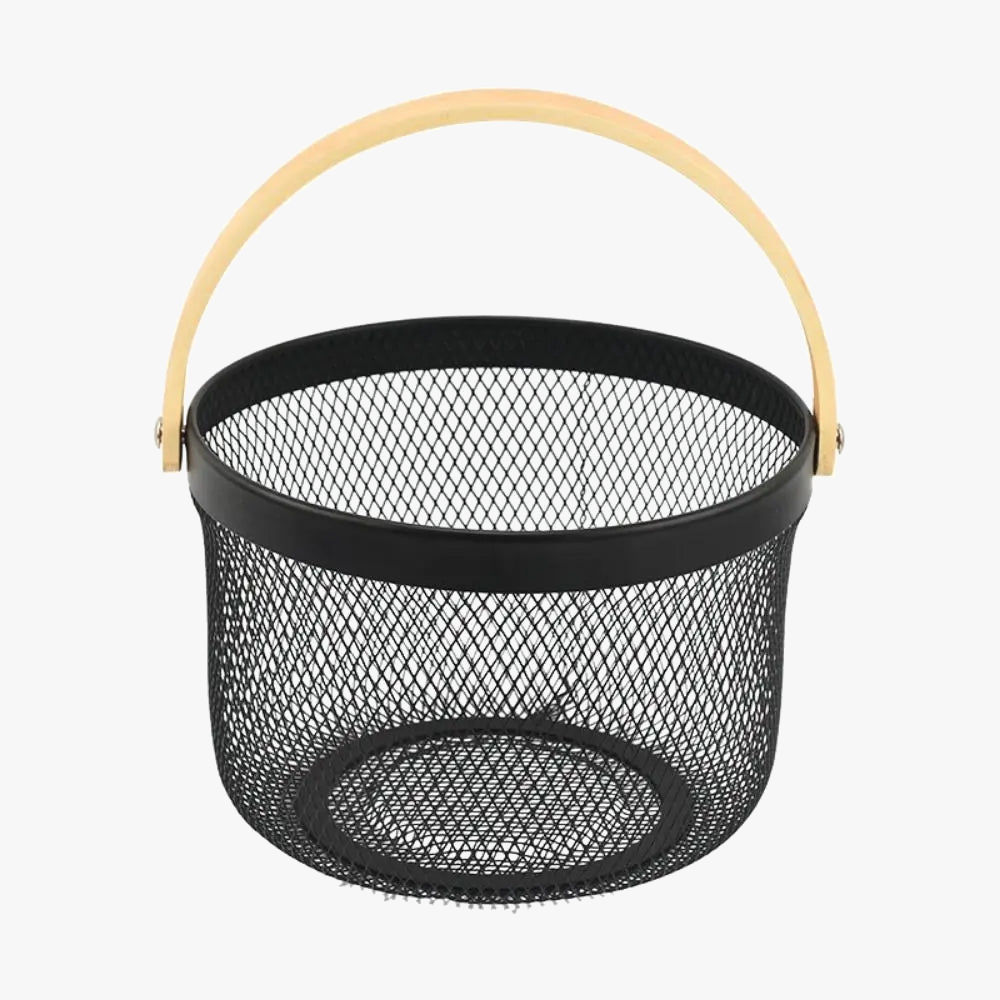 Lightweight and elegant folding iron storage basket - view 7