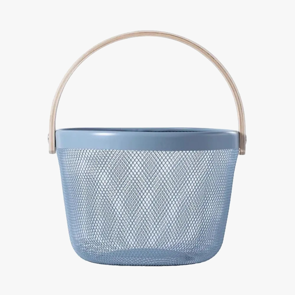 Lightweight and elegant folding iron storage basket - view 9