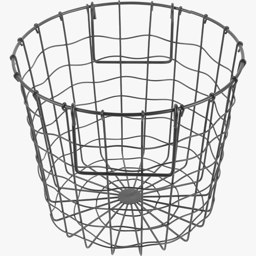 Round iron storage basket for firewood - view 3
