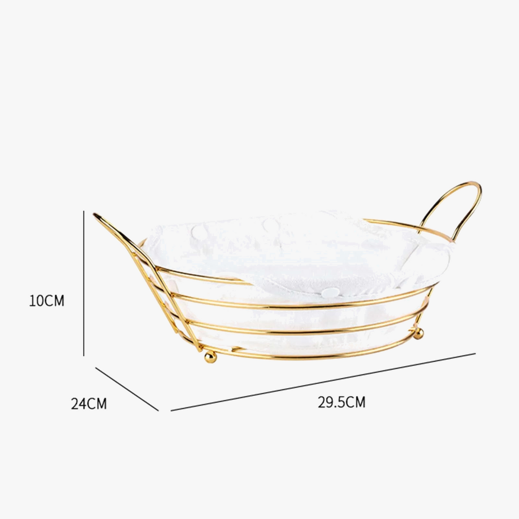 Round storage basket for cake bread and snacks - view 6