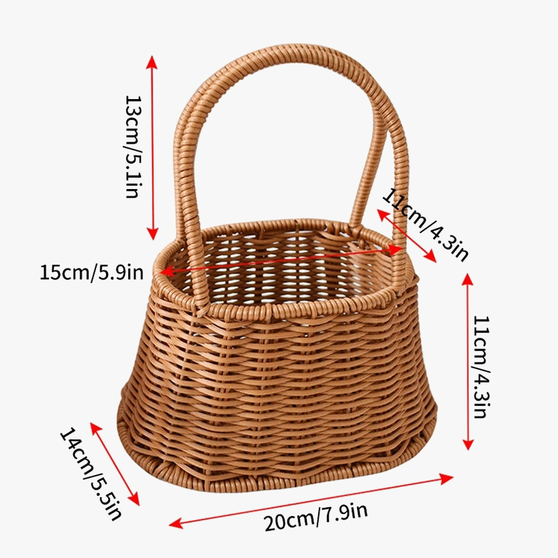 Hand woven storage basket for various uses - view 8