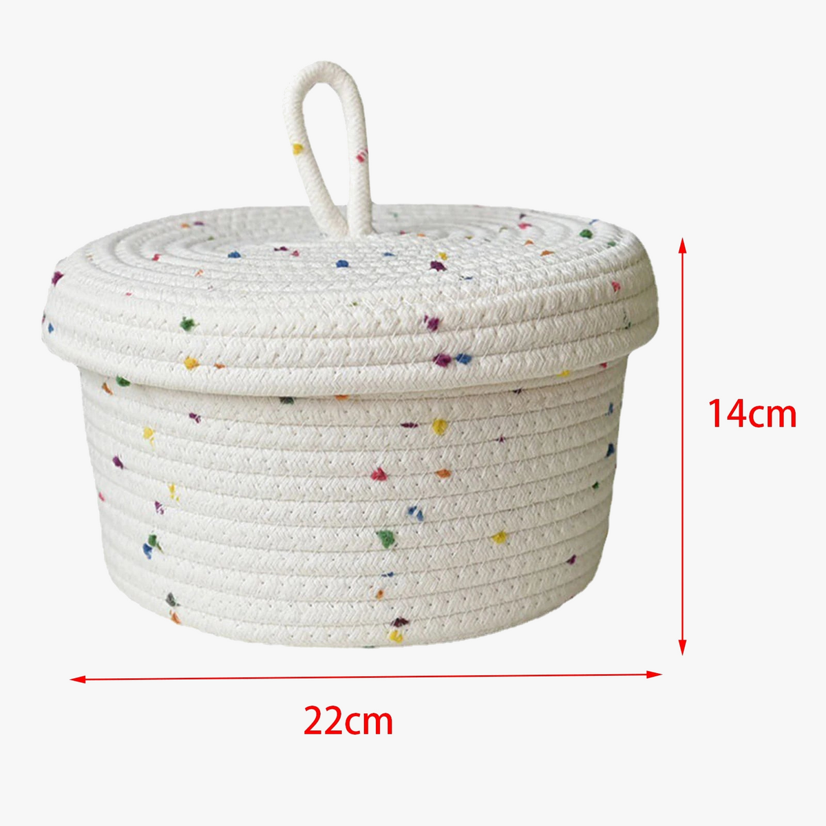 Hand Woven Cotton Basket for Decorative Storage - view 7