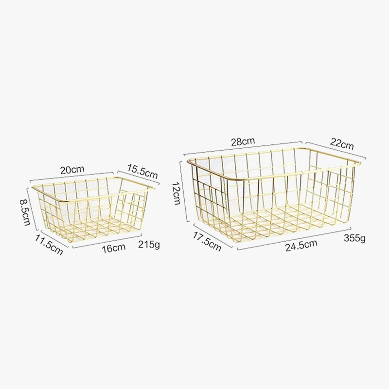 Iron basket for storage at home and bathroom - view 3