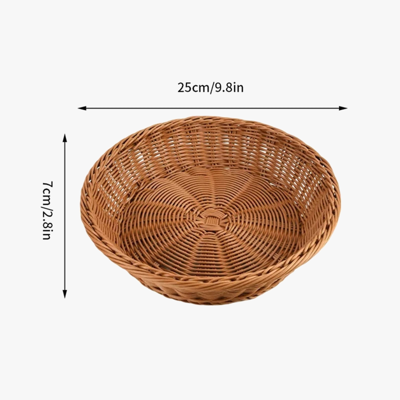 Wicker basket wall storage organizer woven for vegetables - view 8