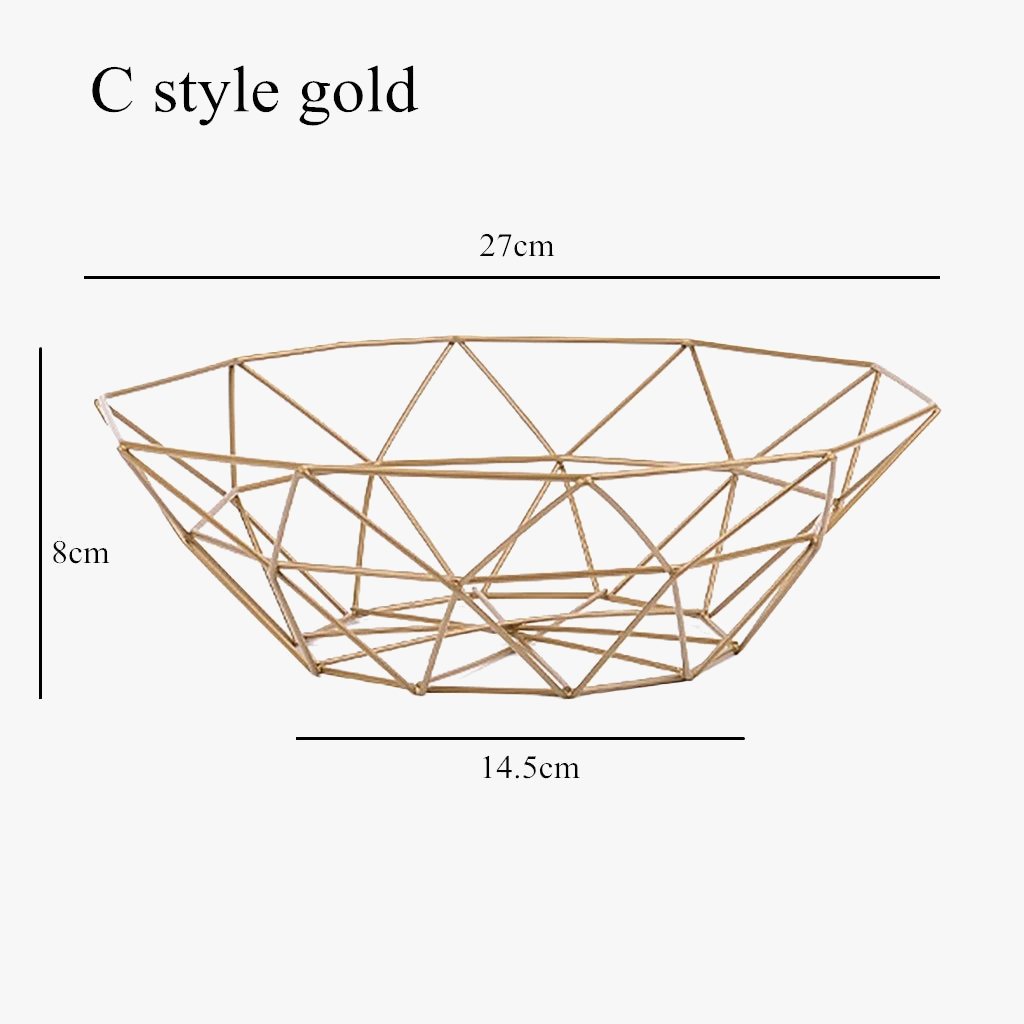 Modern iron fruit basket for snacks and storage - view 8