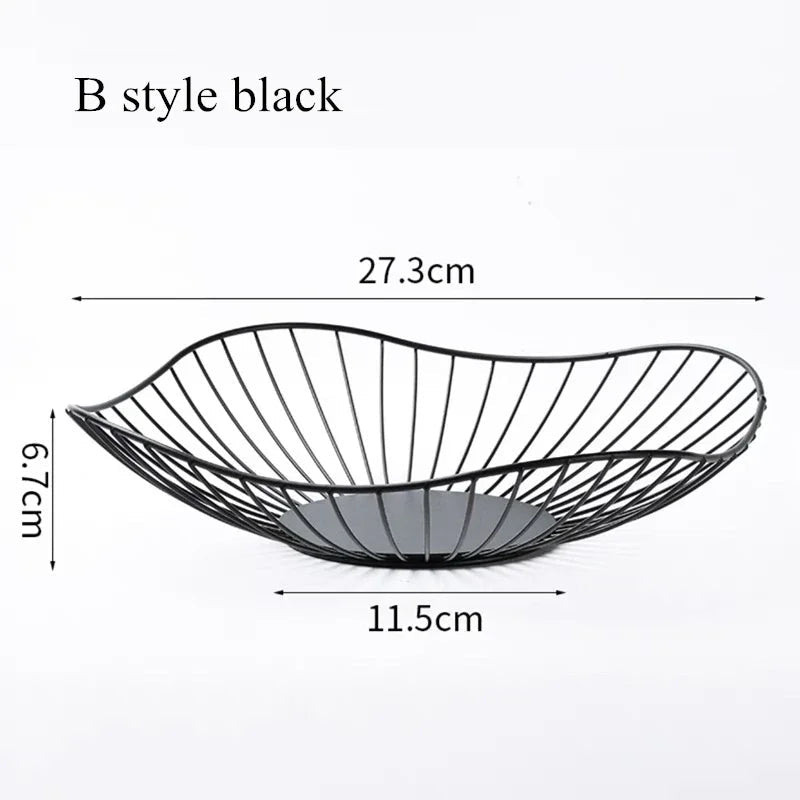 Metal fruit basket for Nordic storage and organization - view 8
