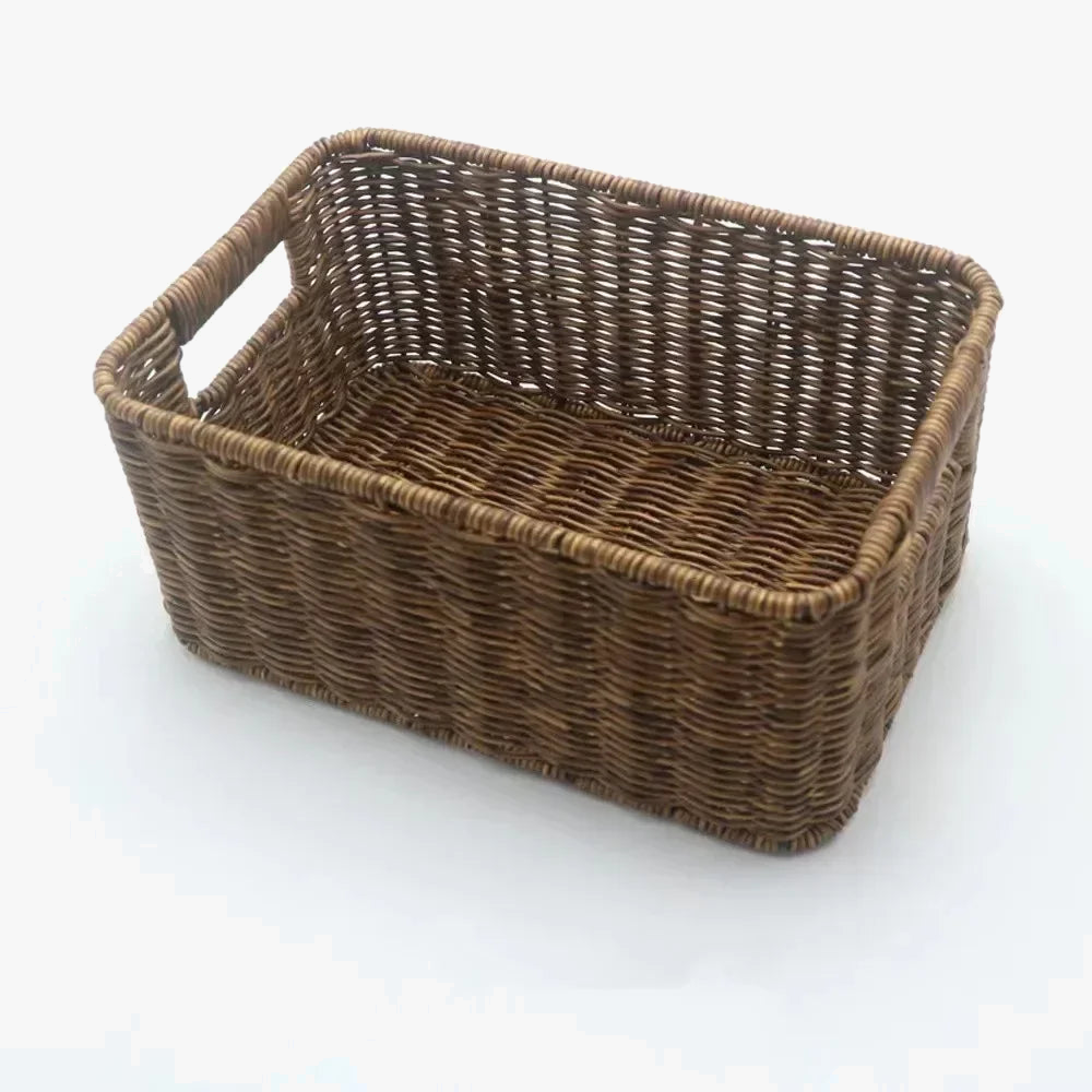 Rectangular rattan basket for various storage - view 6