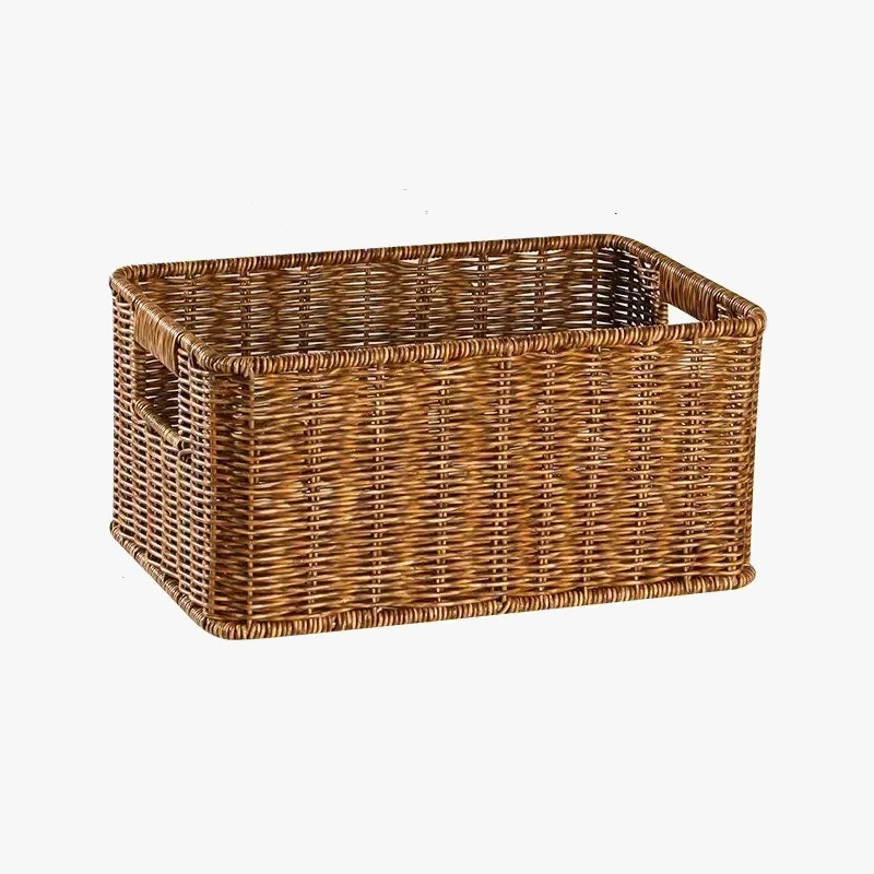 Rectangular rattan basket for various storage - view 8