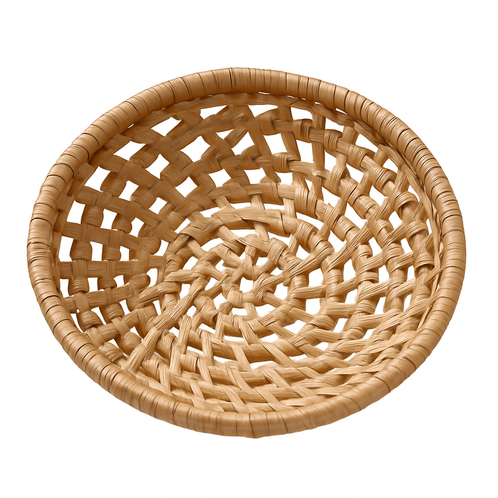 Hand woven basket for storing bread and fruit - view 10