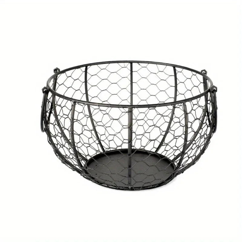 Metal egg basket for kitchen storage - view 2