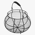 Portable egg basket for kitchen and storage