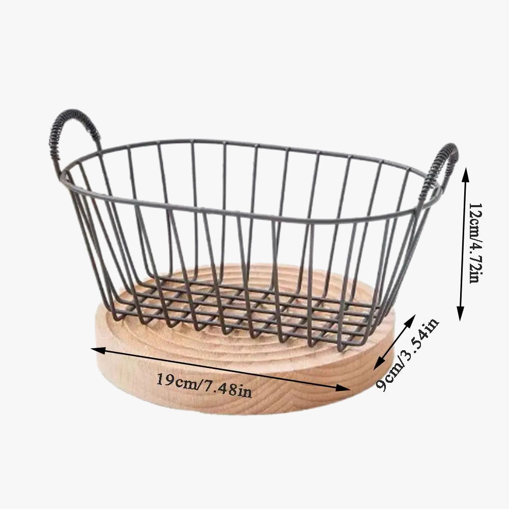 Iron wire baskets for storage and organization - view 3