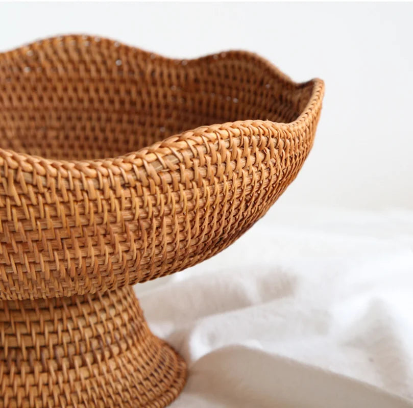 Rattan baskets for fruit and natural decorative storage - view 4
