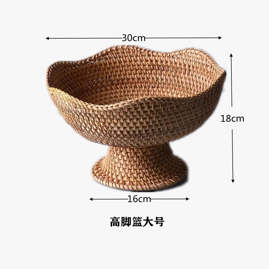 Rattan baskets for fruit and natural decorative storage - view 6