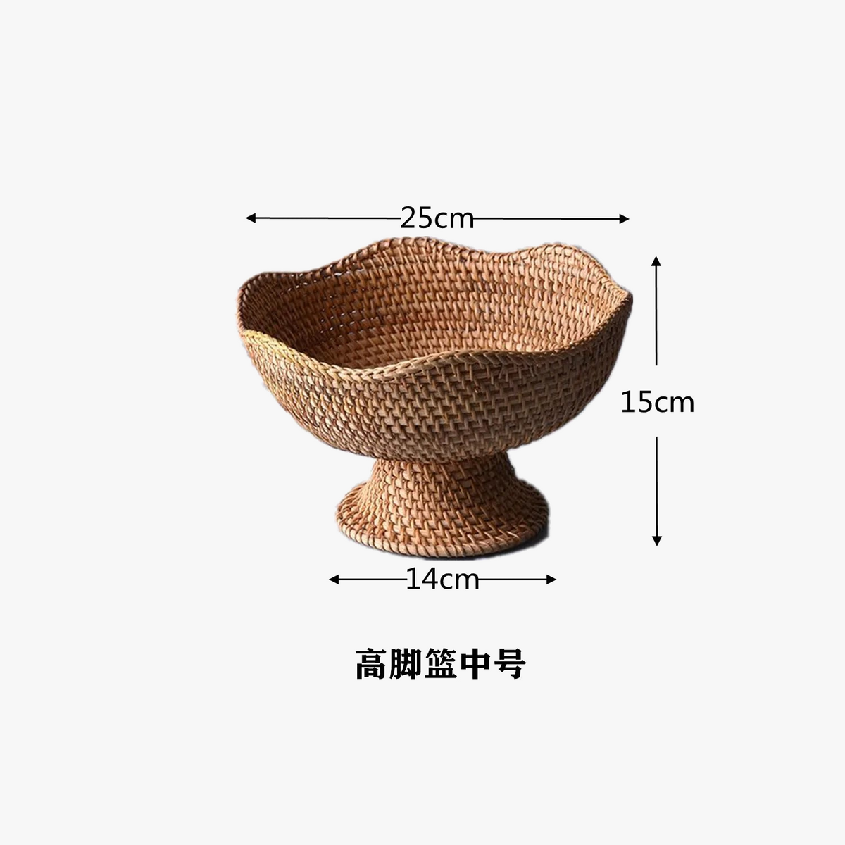Rattan baskets for fruit and natural decorative storage - view 7