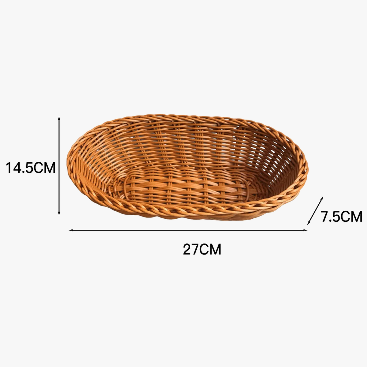 Oval baskets imitation rattan for large fruit and vegetables - view 8