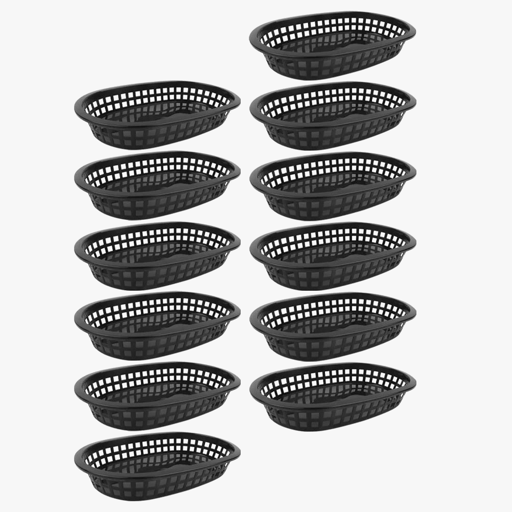 Reusable baskets for fruit and snacks fries