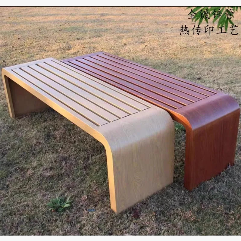 Outdoor park with bench for public and leisure areas - view 3