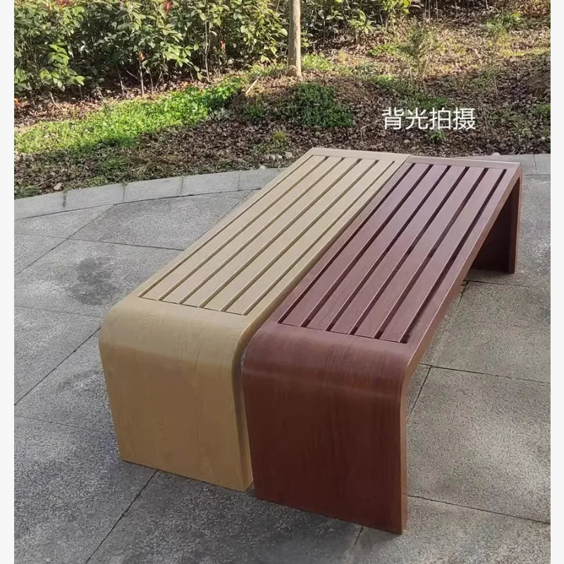 Outdoor park with bench for public and leisure areas - view 4
