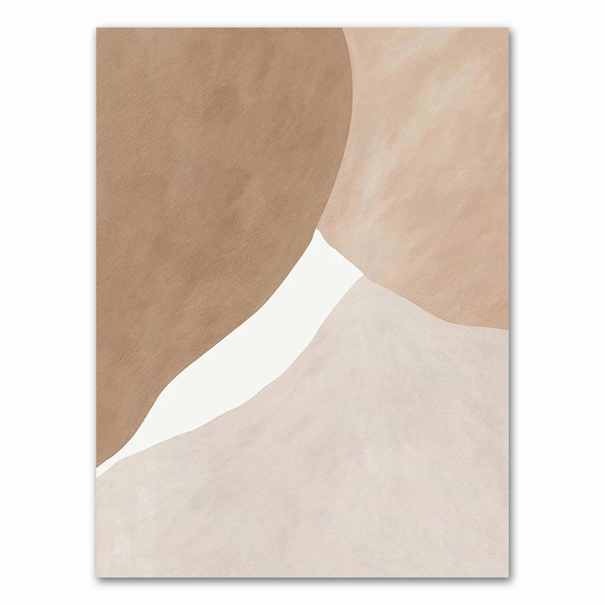 Abstract Modern Geometric Painting, Colorway 01 Canvas Print