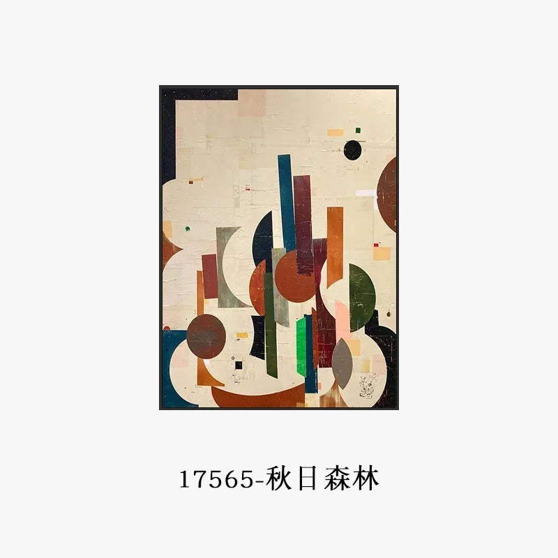 Decorative abstract oil painting for modern interior
