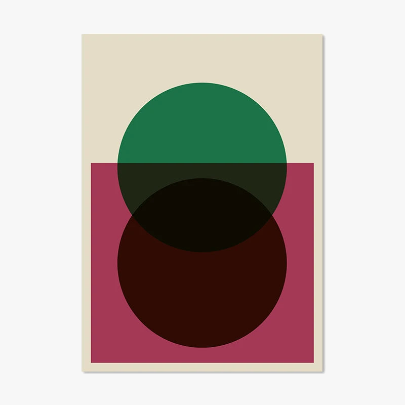 Abstract modern geometric paintings for interior decoration