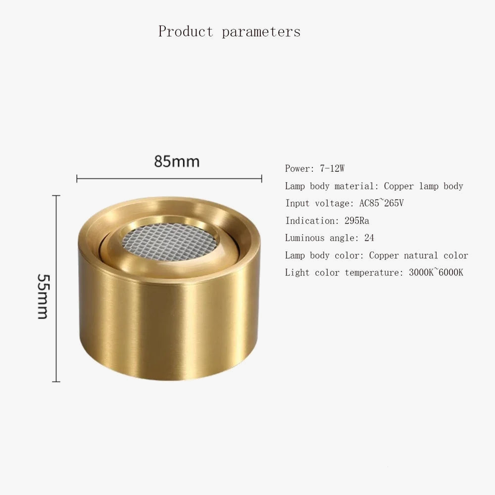 Adjustable copper angle ceiling for interior decoration - view 2