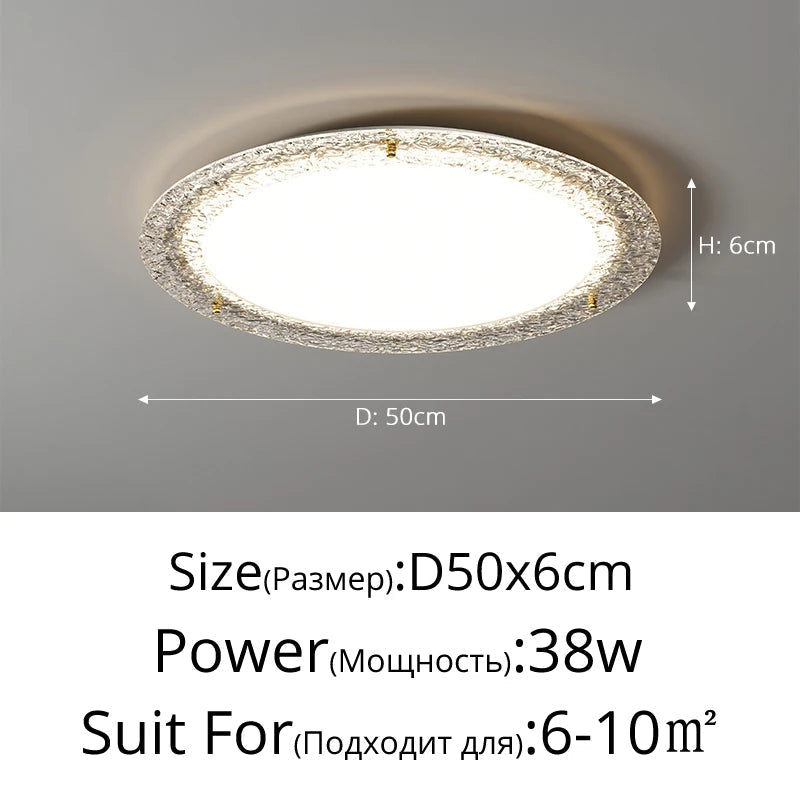 Led ceiling lamp in modern and luxurious crystal for interior - view 7