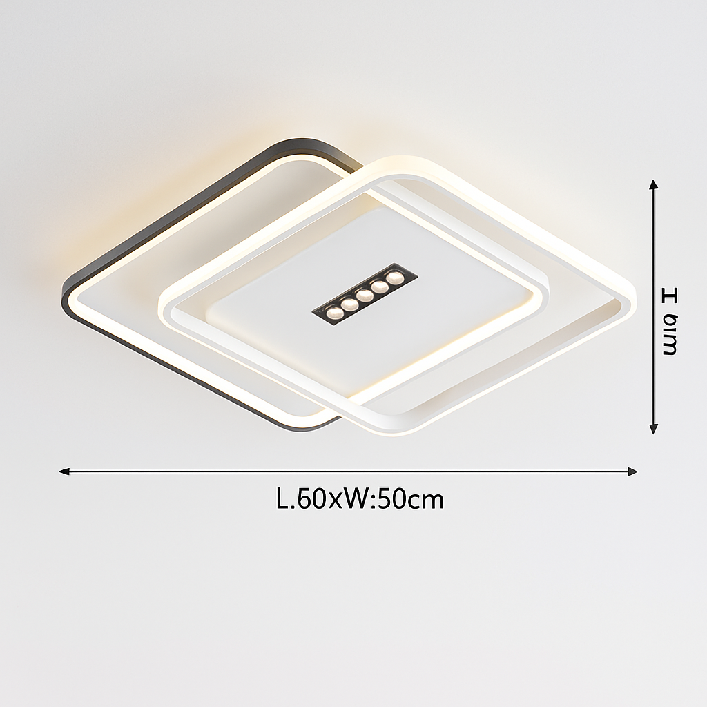 LED ceiling lamp modern creative design for minimalist interior - view 7