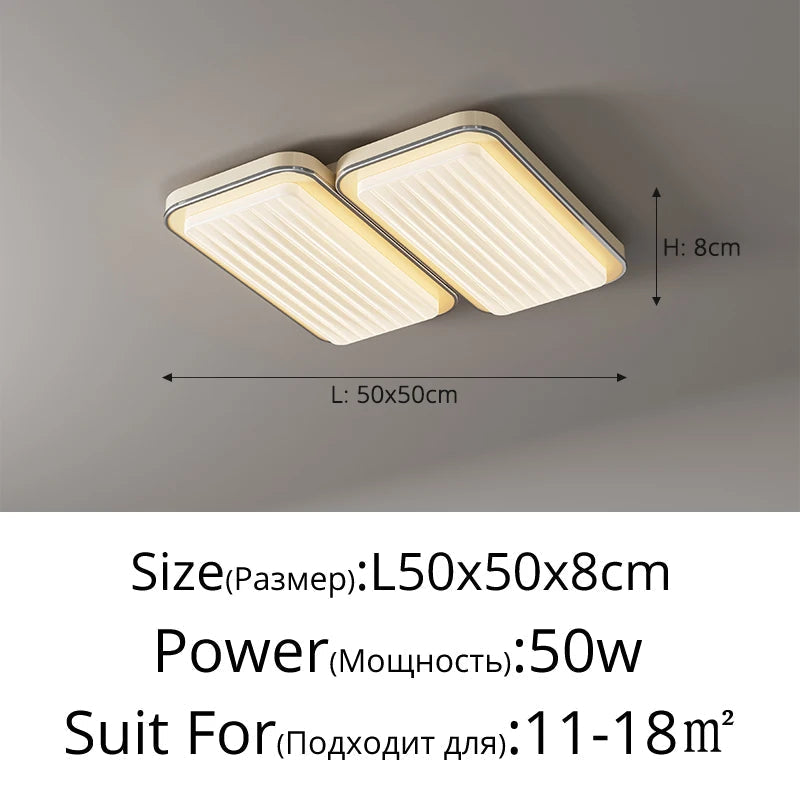 Led ceiling lamp modern design simple eye protection and complete spectrum - view 7