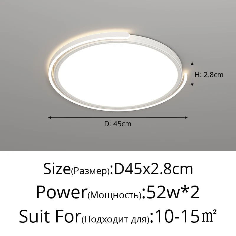 Modern led ceiling lamp for interior decorative lighting - view 7