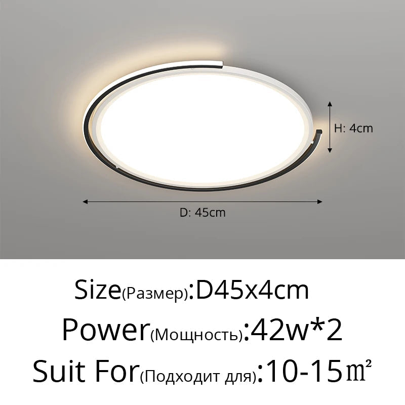 Modern led ceiling lamp for interior decorative lighting - view 9