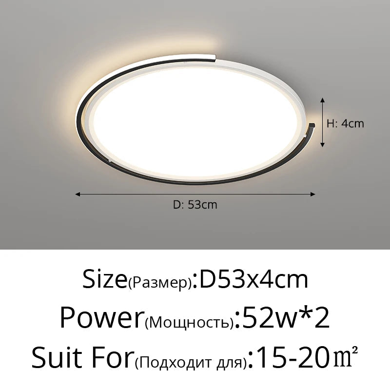Modern led ceiling lamp for interior decorative lighting - view 10