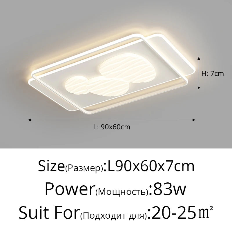 Modern led ceiling for interior decoration and elegant light fixtures - view 7