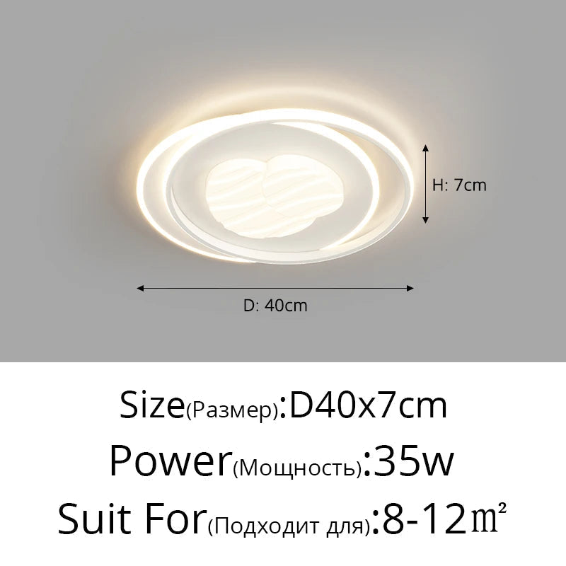 Modern led ceiling for interior decoration and elegant light fixtures - view 8