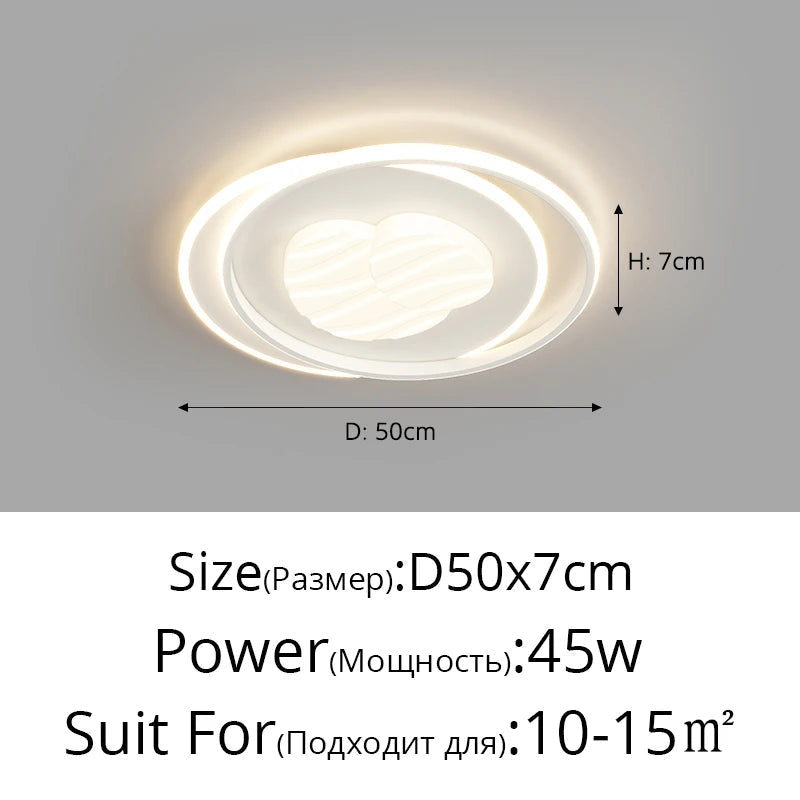 Modern led ceiling for interior decoration and elegant light fixtures - view 9