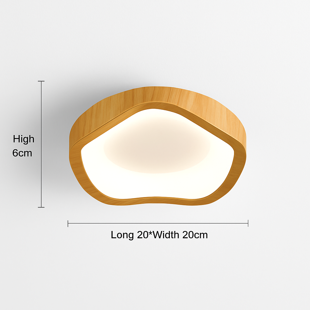 Nordic led ceiling for elegant interior decoration - Wood F / Warm White
