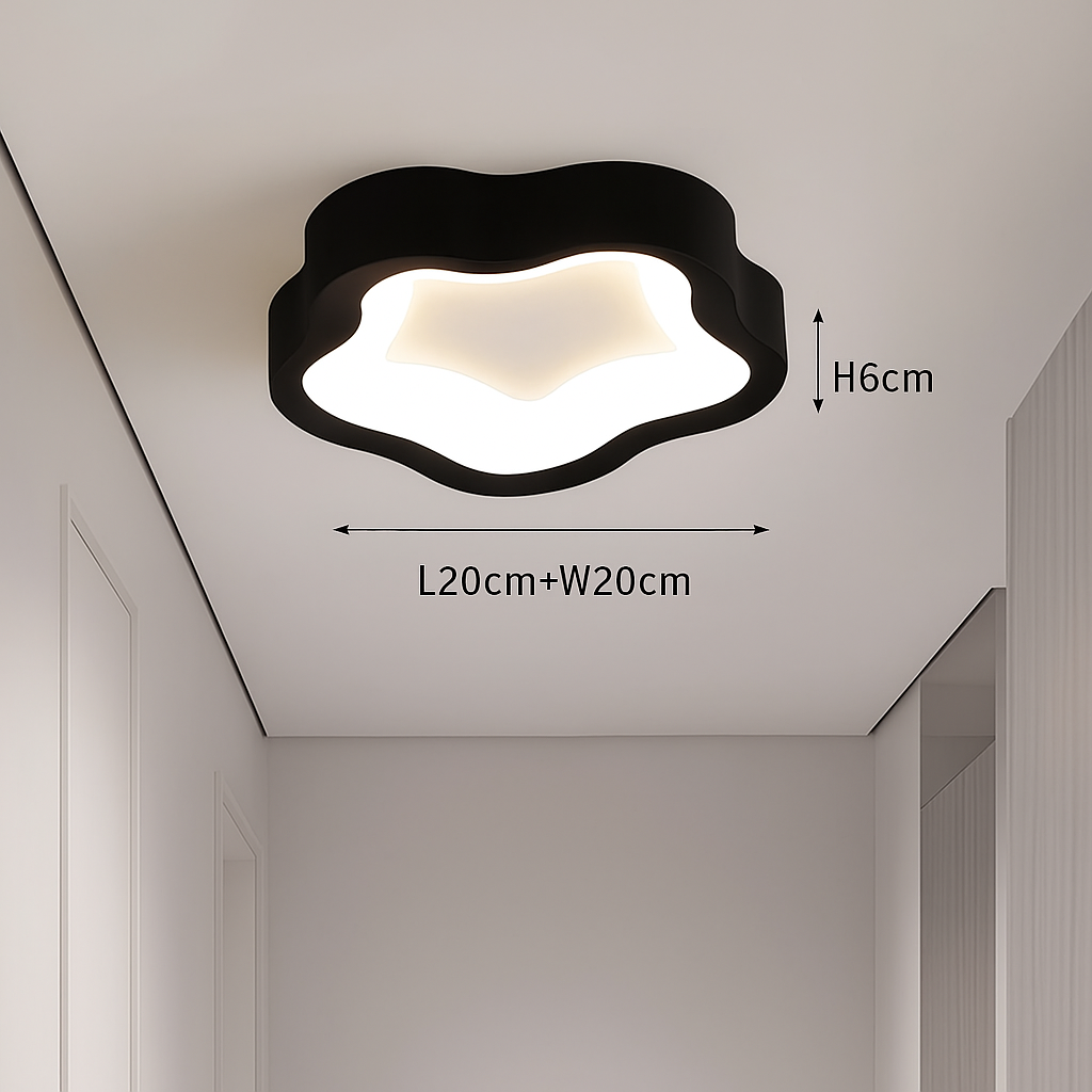 Nordic led ceiling for elegant interior decoration - C Black / Warm White