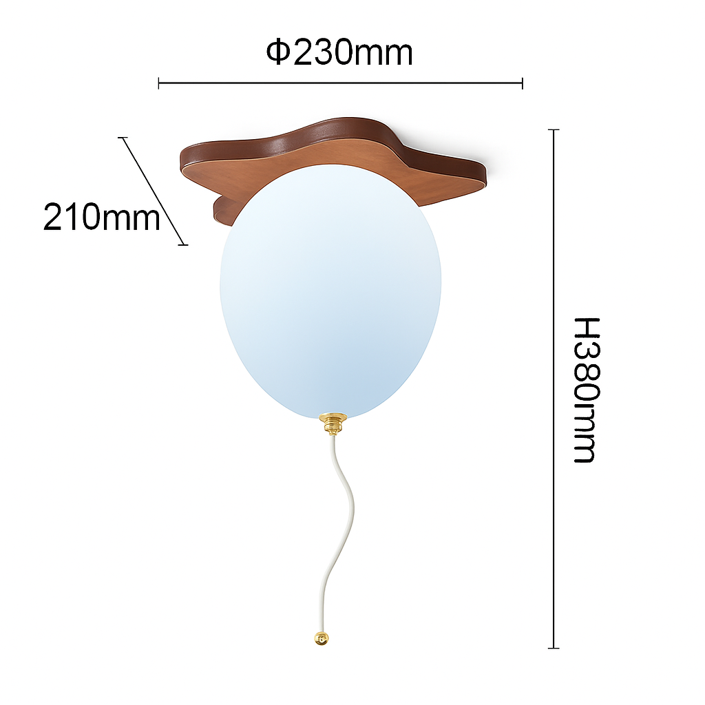 LED ceiling lamp ball creative decoration for children - B