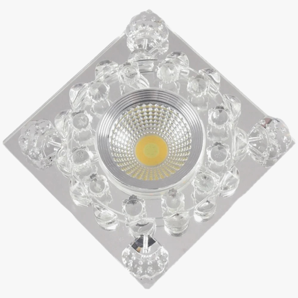 Led square crystal rgb ceiling for varied interior decoration - view 4