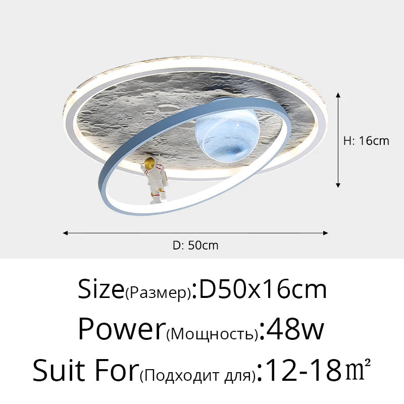 Round led ceiling for modern interior lighting - view 8
