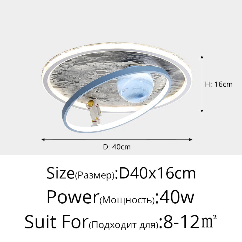 Round led ceiling for modern interior lighting - view 9