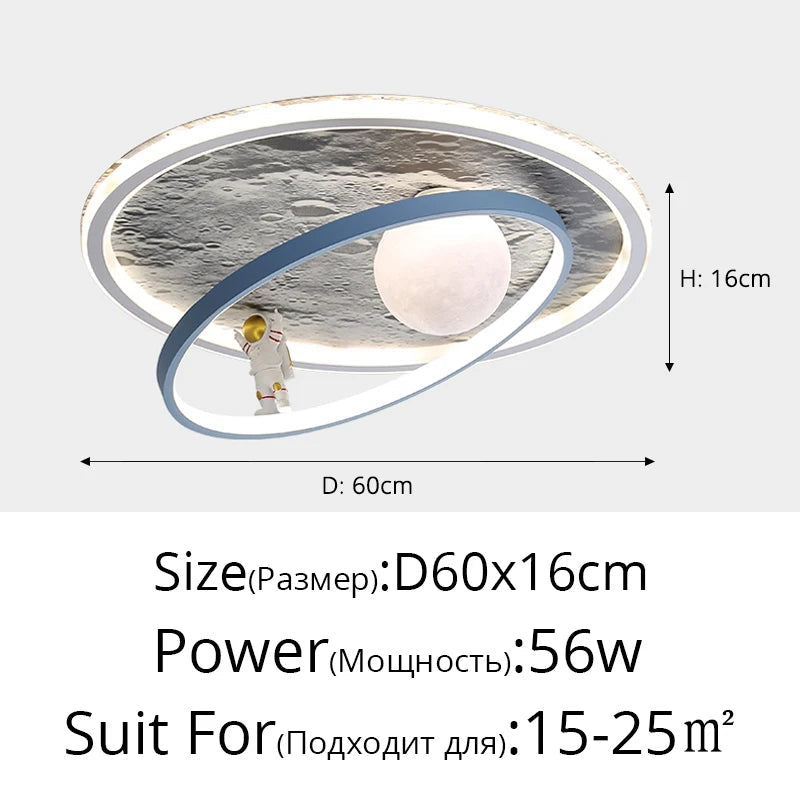 Round led ceiling for modern interior lighting - view 10