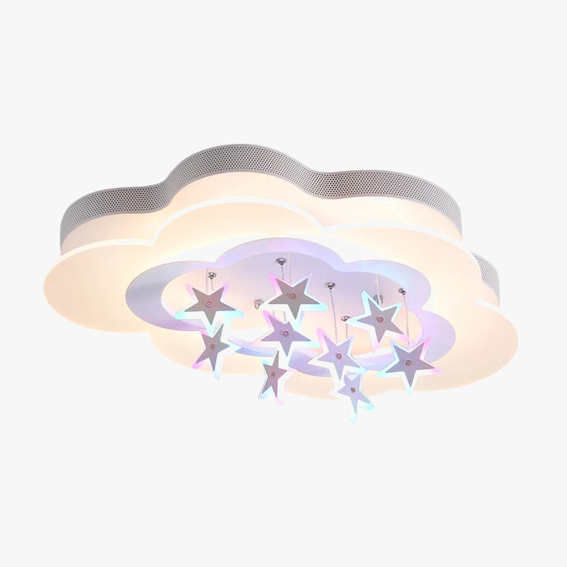 Bright ceiling lamp stars clouds for children's room - view 6