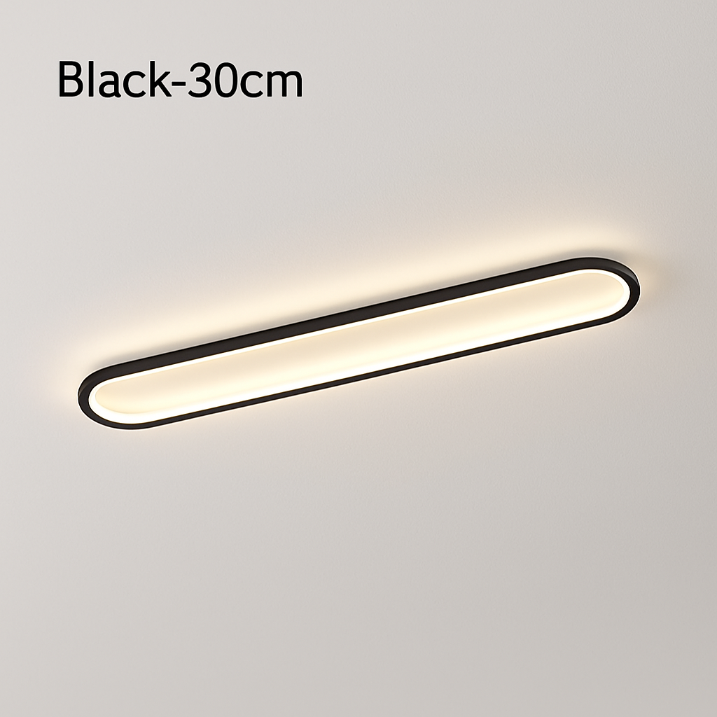 Ultra fine minimalist ceiling for indoor and outdoor - Black-30cm / 3 Colors No Remote